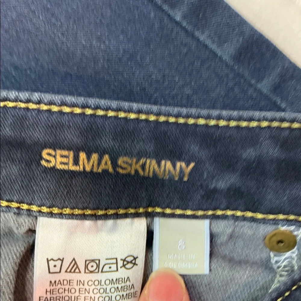 Michael Kors Selma Skinny High Rise Dark Wash Denim Jeans Women's Size 8 Stretch